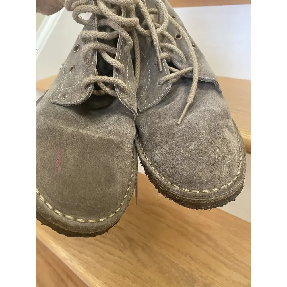 BANANA REPUBLIC CHUKKA ANKLE BOOTS BROWN DESERT TAN SUEDE LEATHER 9 Studs Woman